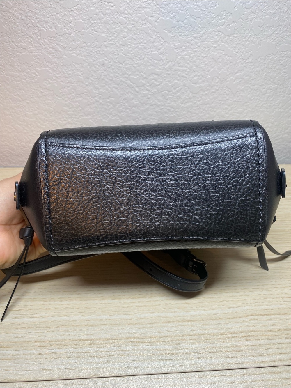 Coach Black Mini Faye Backpack - Picture 12 of 13